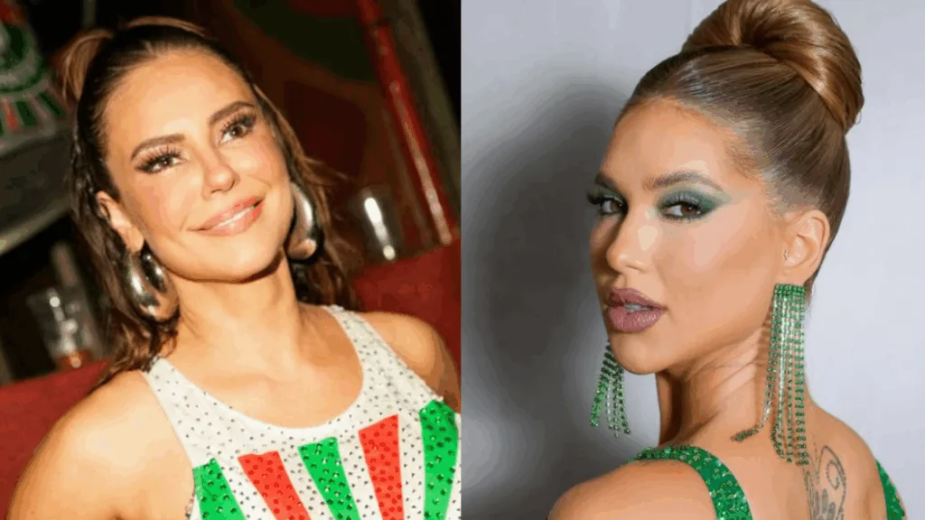 Paolla Oliveira à esquerda e Virginia à direita