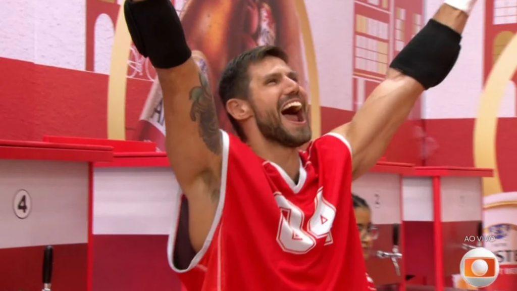 Jonas comemorando BBB 26