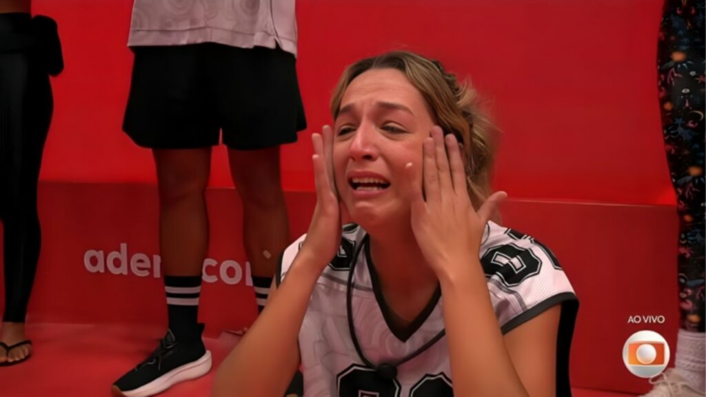 Samira emocionada na Prova do Líder