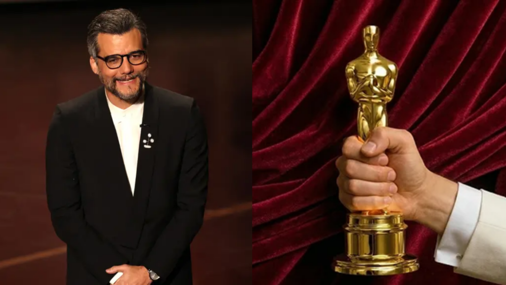 Wagner Moura e estatueta do Oscar