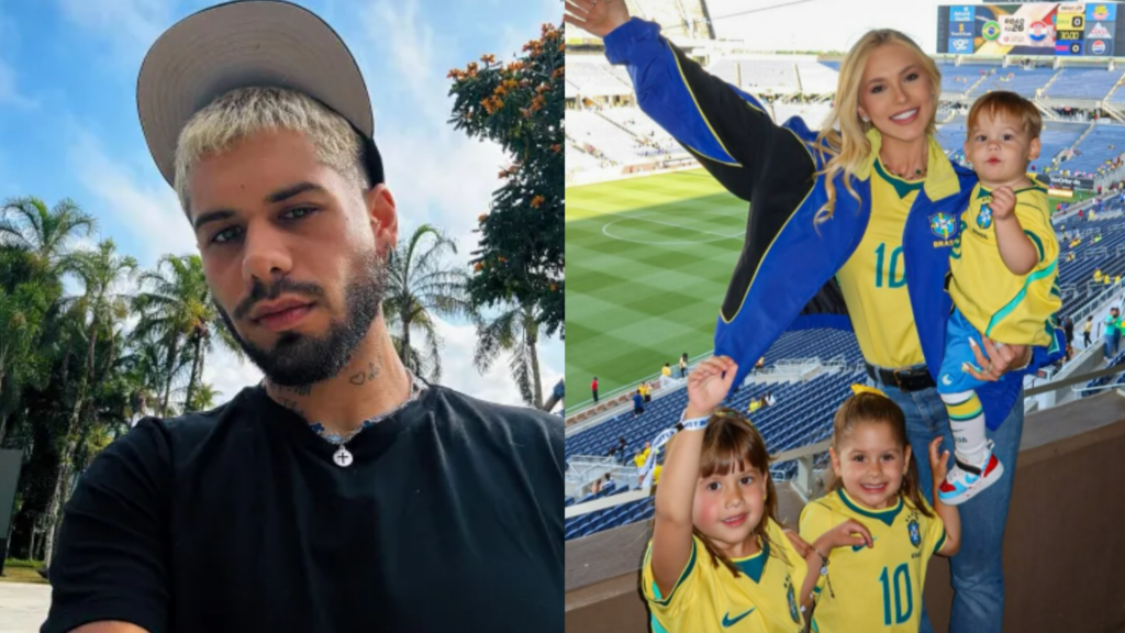 Zé Felipe, Virginia e os filhos