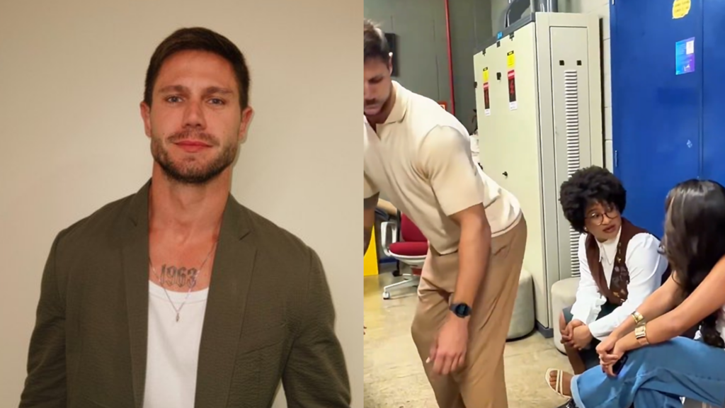 Jonas soltando pum na frente de Milena e Gabriela