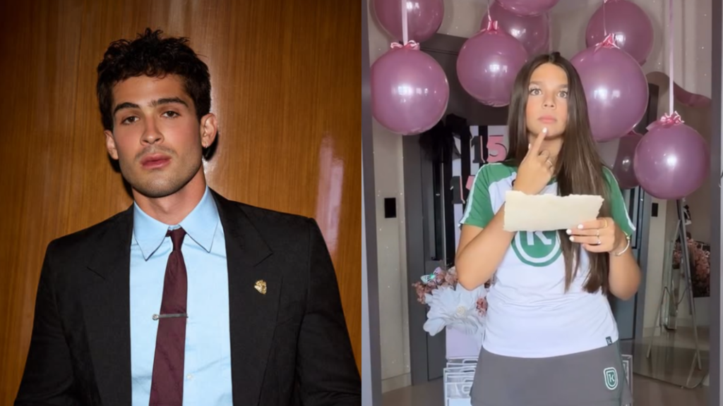 João Guilherme e a sobrinha