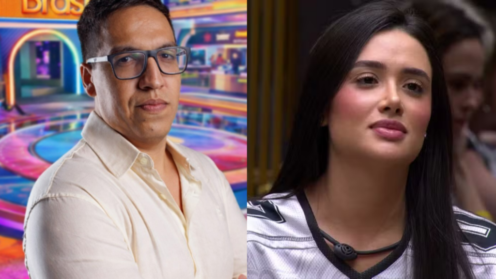 Jordana e o irmão em fotos separadas