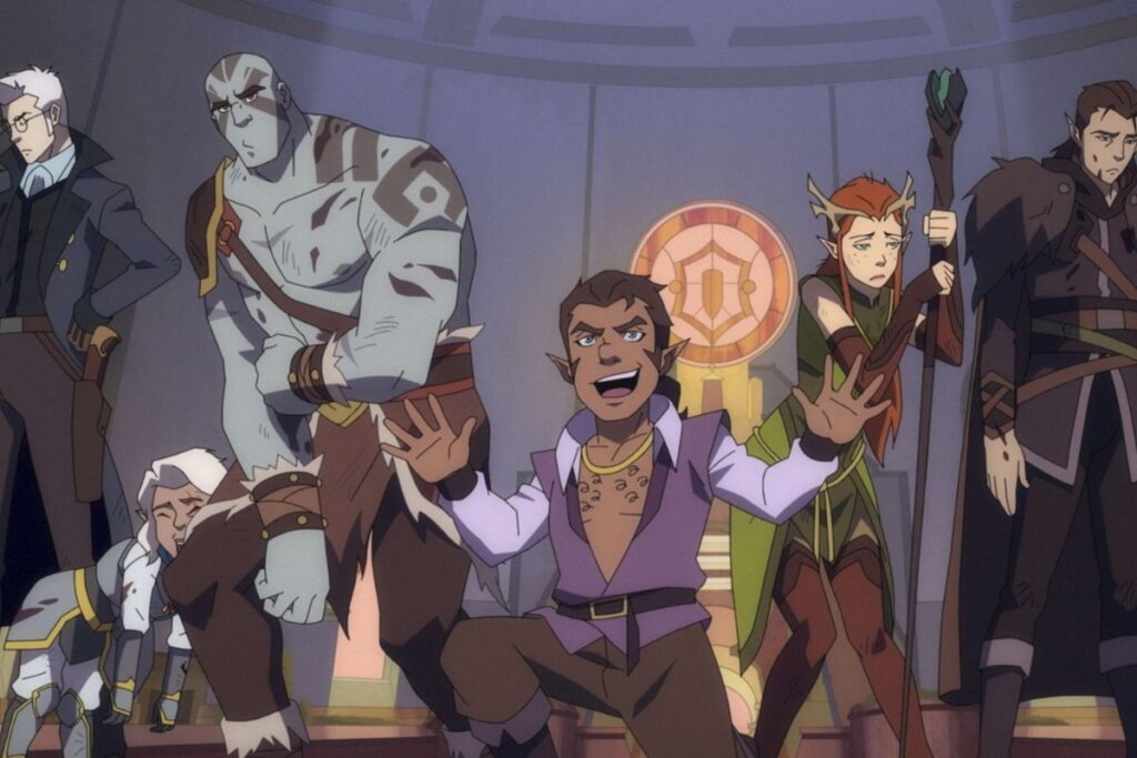 Personagens de "A Lenda de Vox Machina" reunidos lado a lado para lutar 