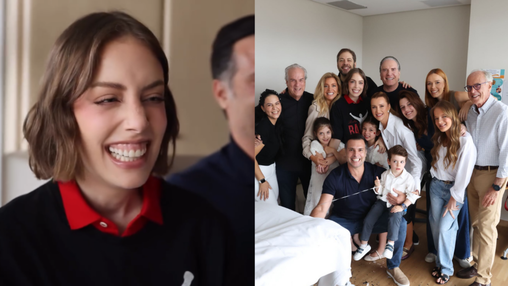 Fabiana Justus e a família