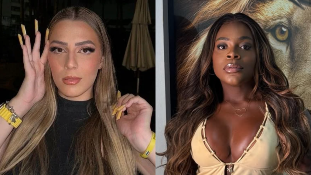 Malévola e Jojo Todynho em fotos separadas