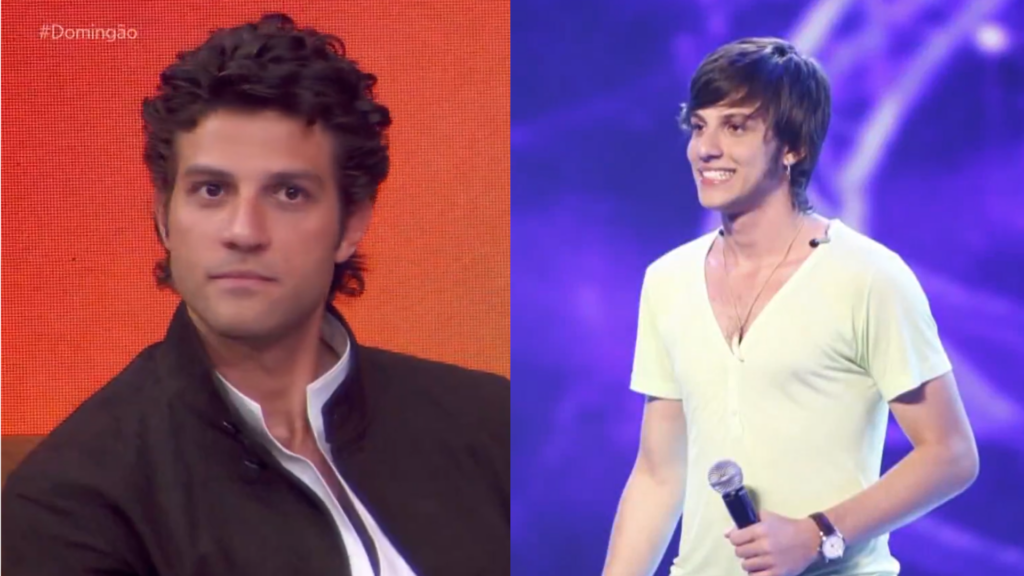 Chay Suede no início da carreira e atualmente