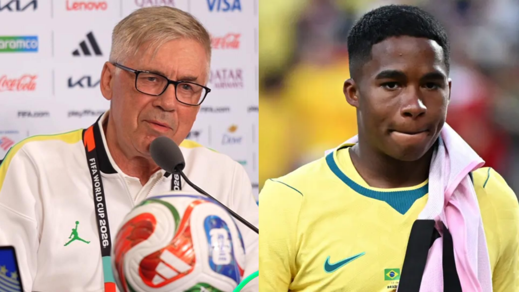 Carlo Ancelotti e Endrick