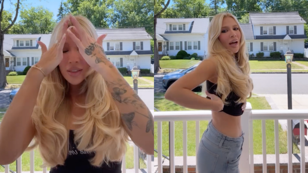 Karoline Lima mostrando a barriga